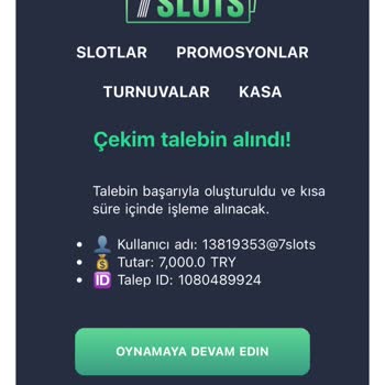 7slots Sitesinde Geciken Para Çekim İşlemi: Acil Çözüm Bekleniyor!