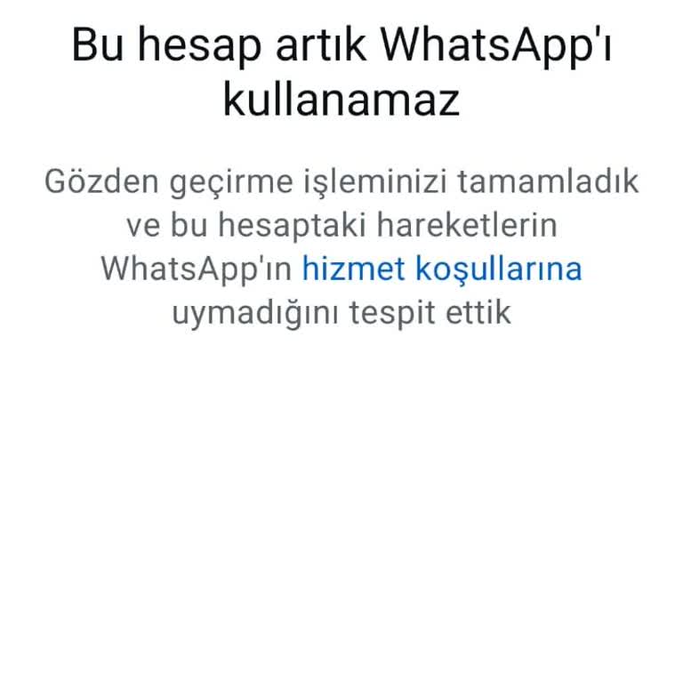 Haksız WhatsApp Yasağı İşlerimi Aksatıyor