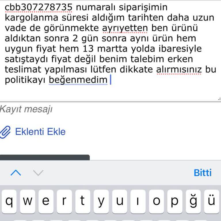 Teslimat Süresindeki Mantıksızlık Ve İletişim Eksikliği