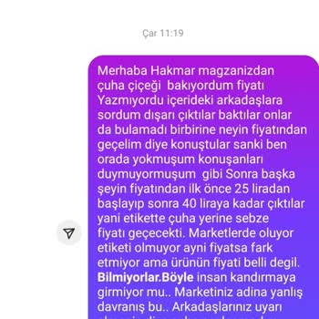 Hakmar'da İlgisizlik Ve Yanıltıcı Fiyat Bilgisi
