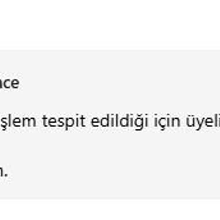 Farmazon Haksız Üyelik İptali