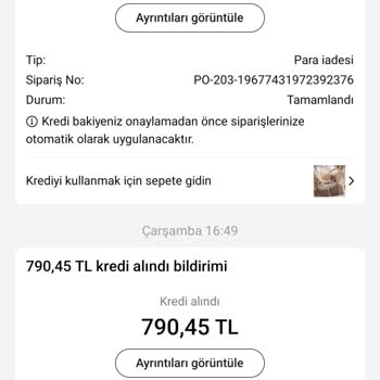 İade Sorunu Ve Güven Kaybı Yaşadım