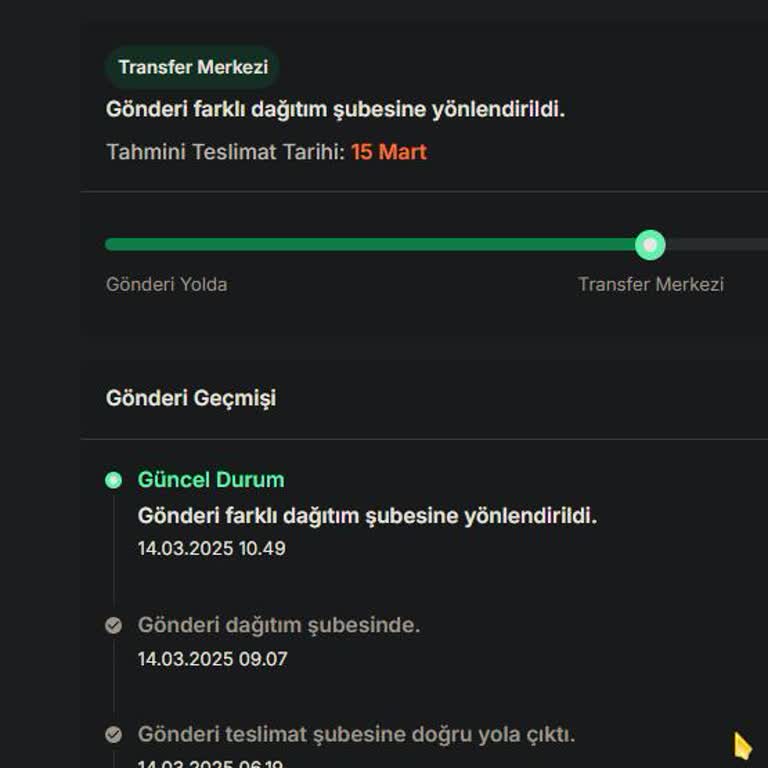 Yanlış Şube Teslimat Sorunu