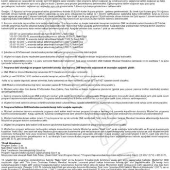 QNB Bankasının Haksız Kampanya İptali Ve Belirsiz Sözleşme Maddeleri