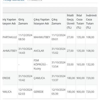 HGS Bakiye Güncellemesi Yapılmadığı İçin Yüksek Ceza Ödemesi