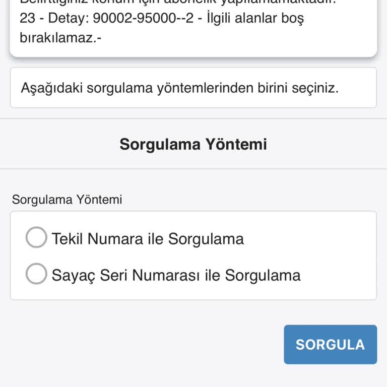 E-Devlet Üzerinden Abonelik Başvurusunda Karşılaşılan Hata Ve Çözüm Beklentisi