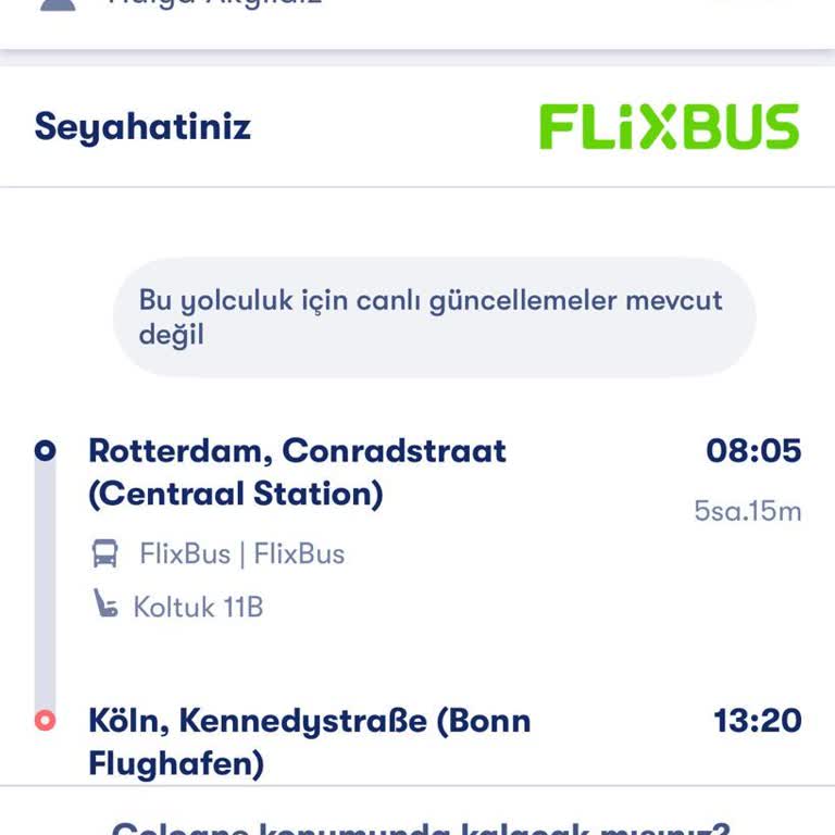 Omio Ve Flixbus Bilet İptalinde Yetersiz Destek