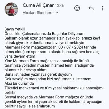 Skechers Mağazasında Sorunlu Ayakkabı Ve İlgisizlik