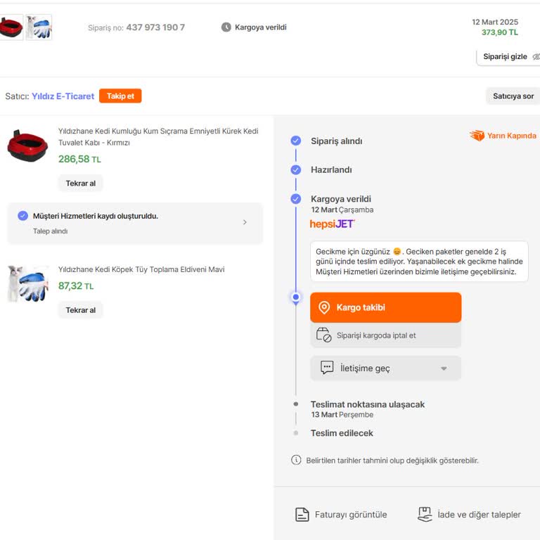 Hepsijet Teslimat Sorunu Ve Mağduriyet
