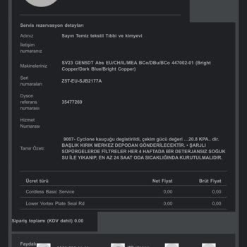 Dyson Teknik Servis Ve Müşteri Hizmetleri Hayal Kırıklığı