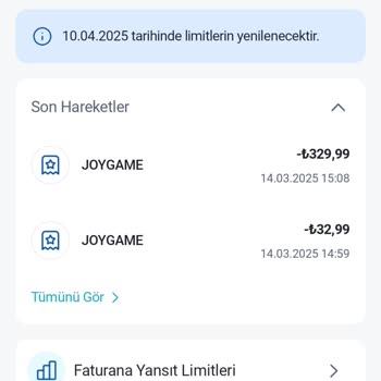 Paycell Kartında Kayıp Joypara Sorunu