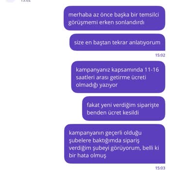 Getir Kampanyası Yanıltıcı Bilgilendirme Ve Ücret Kesintisi