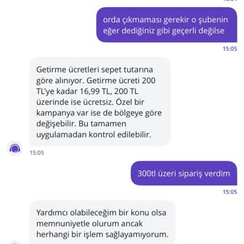 Getir Kampanyası Yanıltıcı Bilgilendirme Ve Ücret Kesintisi