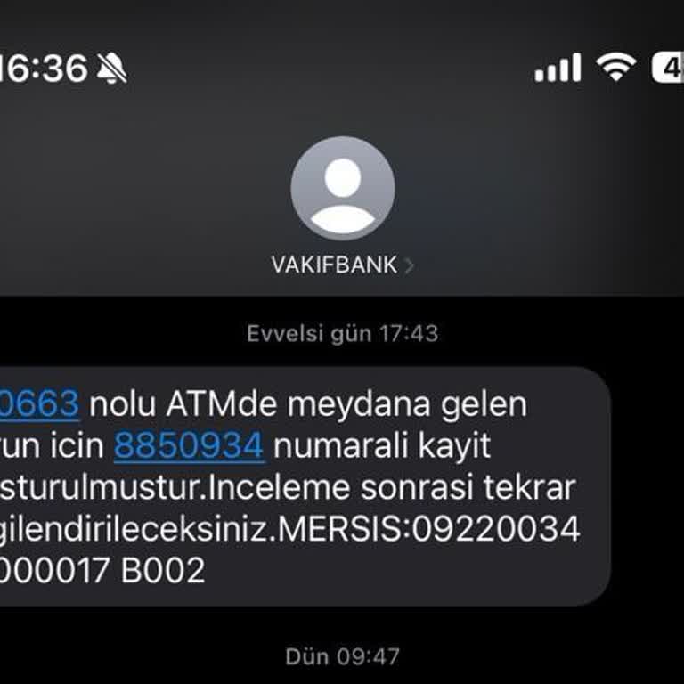 ATM'de Para Yatırma Sorunu Ve Geciken İnceleme
