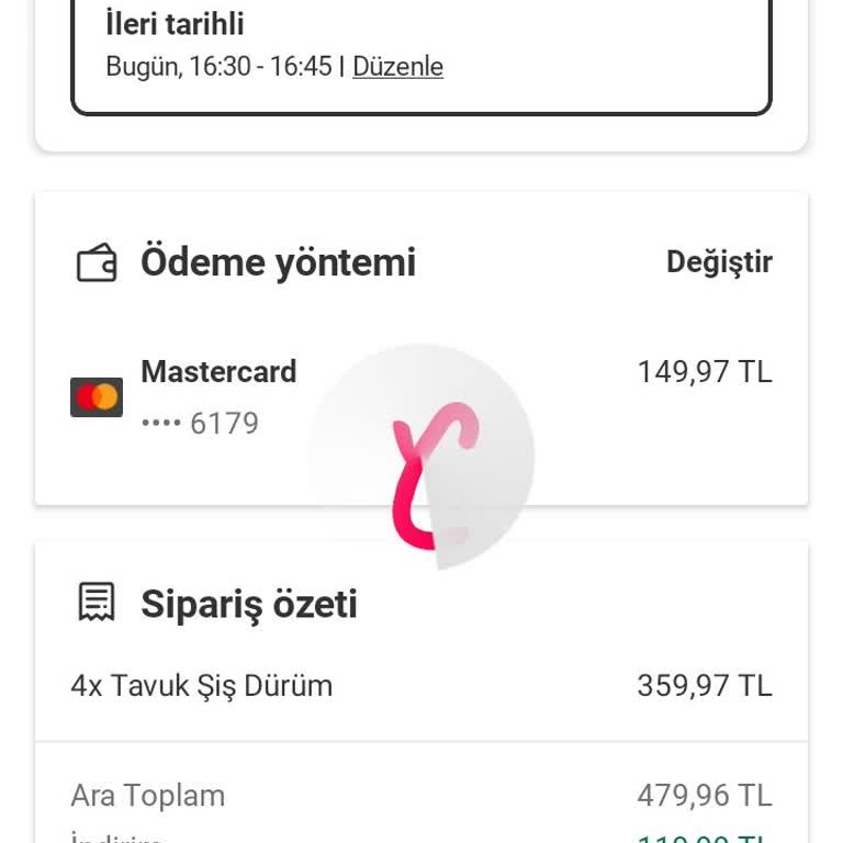 Yemeksepeti'nde Kartla Ödeme Sorunu Ve Kayıtlı Kart Problemi