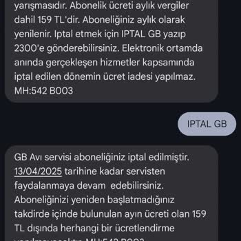 İzinsiz Abonelik Ve Beklenmedik Ücret Talebi