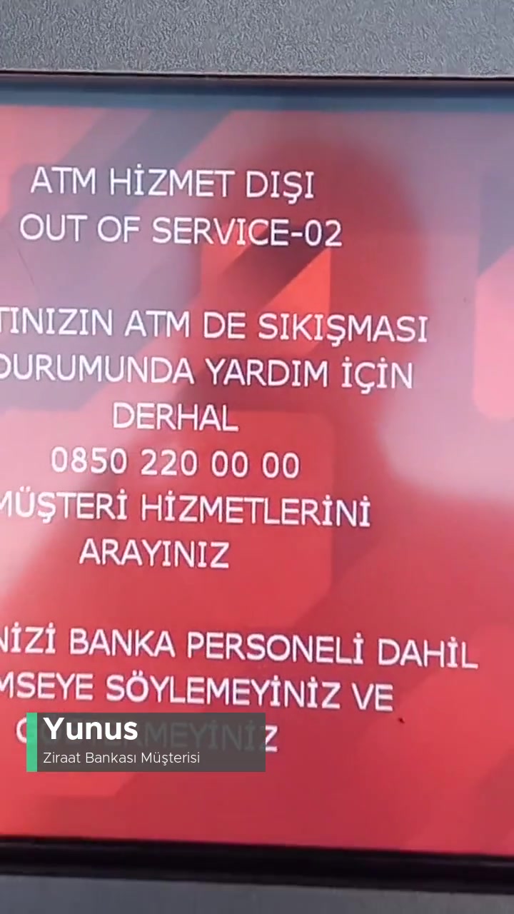 Ziraat Bankası Arızalı ATM Çoğunlukla Çalışmıyor videonun kapak resmi