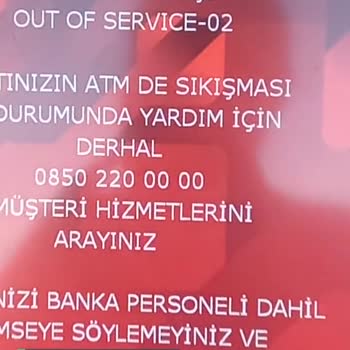 Ziraat Bankası Arızalı ATM Çoğunlukla Çalışmıyor