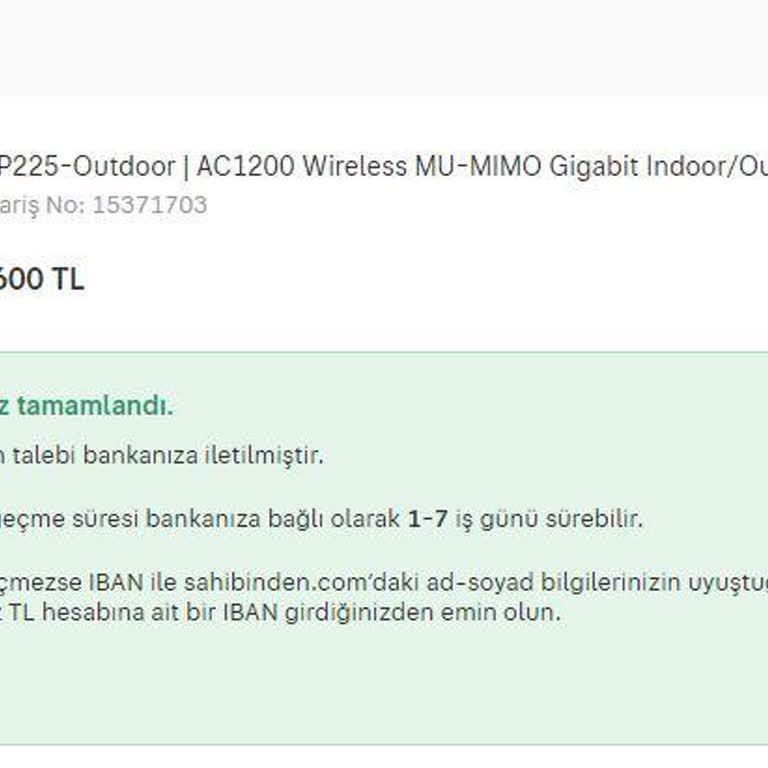 Sahibinden.com'da Güvensiz Ödeme Süreci