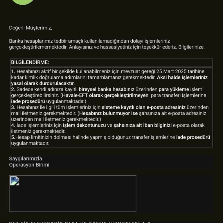 Payfix Para Transferinde Mağduriyet