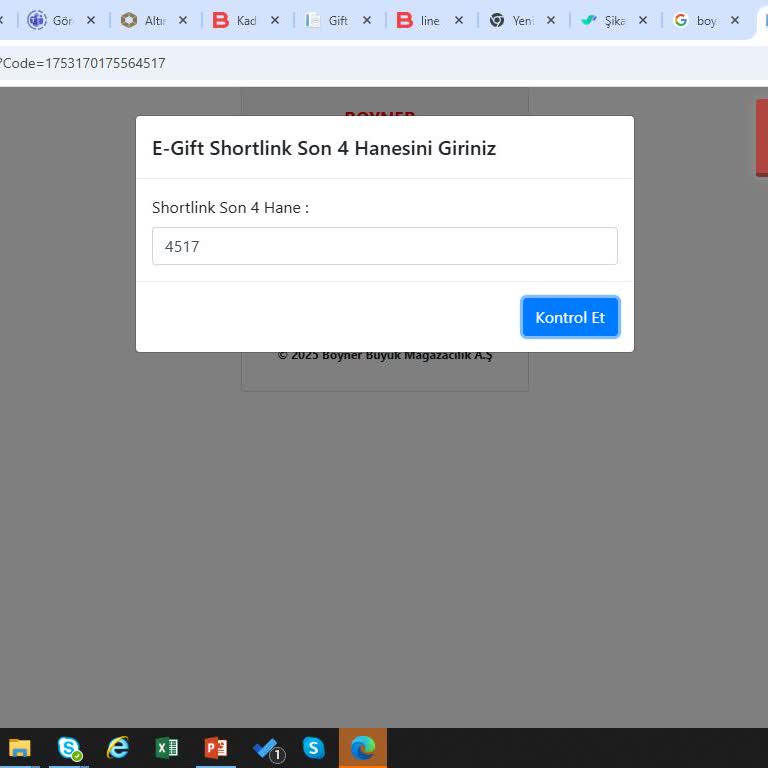 Boyner Hediye Çeki Kullanım Sorunu
