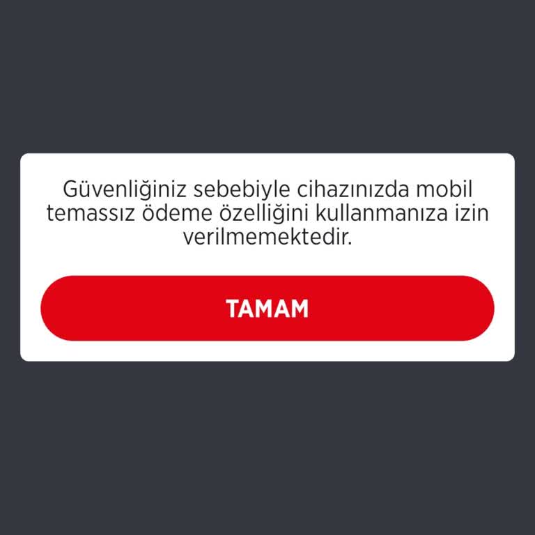 Xiaomi Telefonumda Ziraat Mobil Temassız Ödeme Sorunu