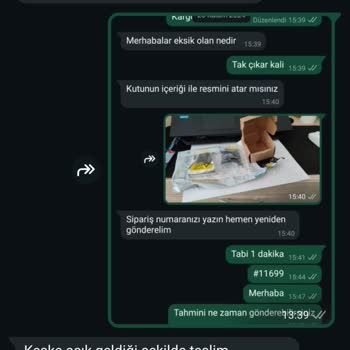 Kargoda Eksik Ürün Ve İletişim Sorunları