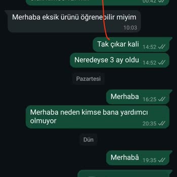 Kargoda Eksik Ürün Ve İletişim Sorunları