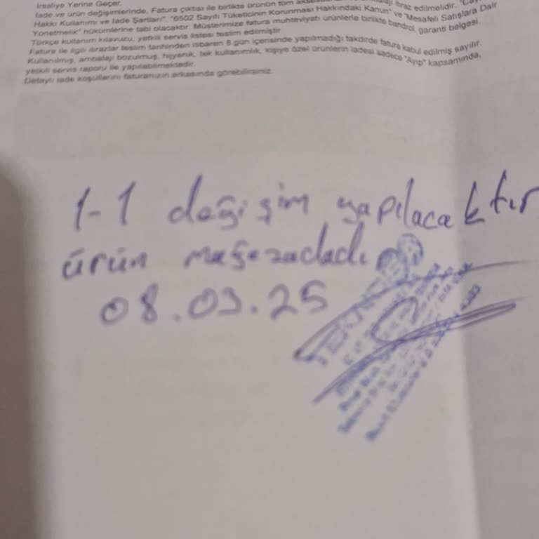Ürün Yok İletişim Yok Mağduriyet Var