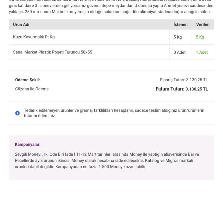 Migros'tan Aldığım Kuzu Kavurma Yağ İçinde Yüzerken