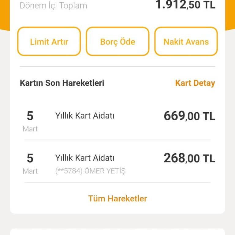 Kredi Kartı Aidatı Sürprizi