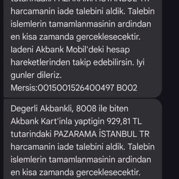 Akbank'tan Beklenen İade: 929,81 TL Hala Eksik!