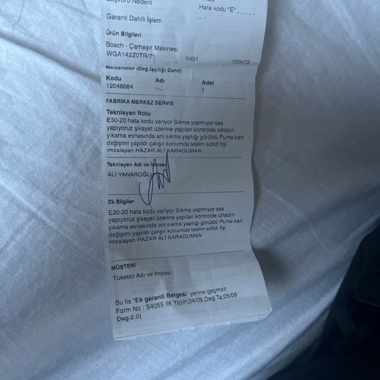 Yanlış Teşhis Sonucu Alınan Servis Ücretinin İadesi Talebi