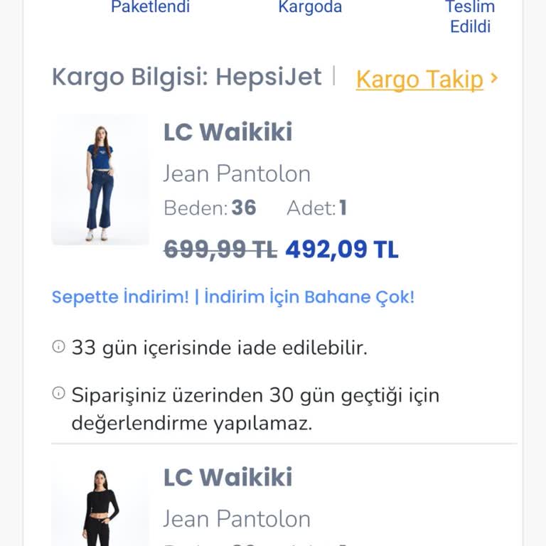 LCW'den Aldığım Pantolonlar Çuval Gibi Oldu