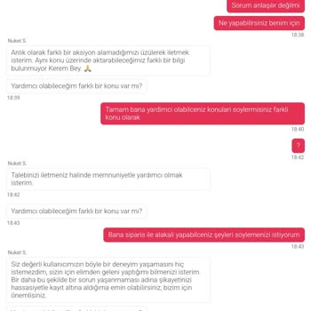 Yemeksepeti Canlı Destekte Yetersiz Yardım Ve Kalıplaşmış Cevaplar