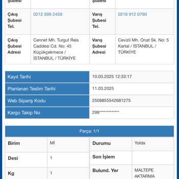 Kayıp Kargolar Ve Yetersiz Müşteri Hizmeti