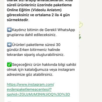 Evde Paketleme Başvurusu Sonrası Kişisel Bilgilerin Güvenliği Konusunda Uyarı