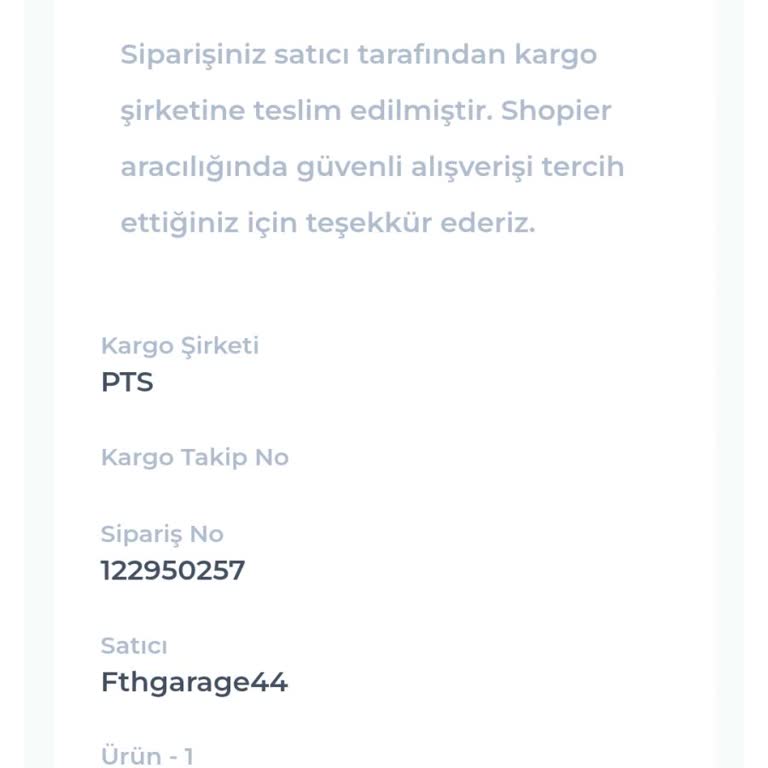 Siparişim Gelmedi, Mağdurum!