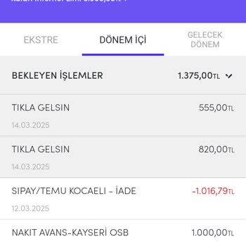 İptal Edilen Siparişe Rağmen Karttan Çekim Yapılması