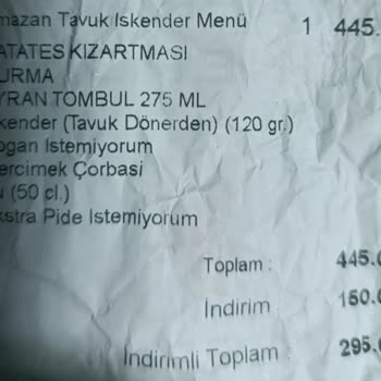 Oruç Sonrası Tavuk İskender Şoku