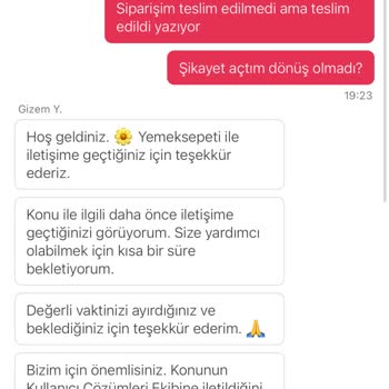 Yemeksepeti Siparişim Teslim Edilmedi Ve Destek Yetersiz Kaldı