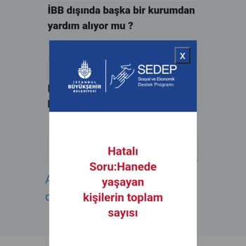 Sosyal Yardım Başvurusunda Hata Sorunu
