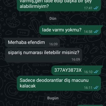 Vitamanya'da Deodorant İadesi Sorunu
