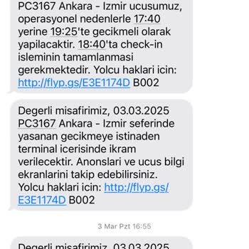 Pegasus Uçuş Rötarı Ve Yanıltıcı Bilgilendirme Sorunu