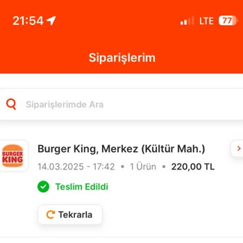 Siparişin İzinde Kaybolan Akşam Yemeği