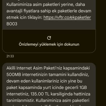 Haksız İnternet Aşım Ücretleri Ve Yanıltıcı SMS Bildirimleri