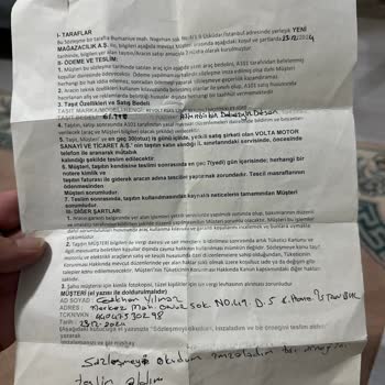 A101'den Aldığım Motorun Evrak Sorunu Ve Müşteri Hizmetleri İlgisizliği