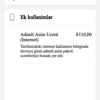 Vodafone İnternet Aşım Ücretlendirmesi Sorunu