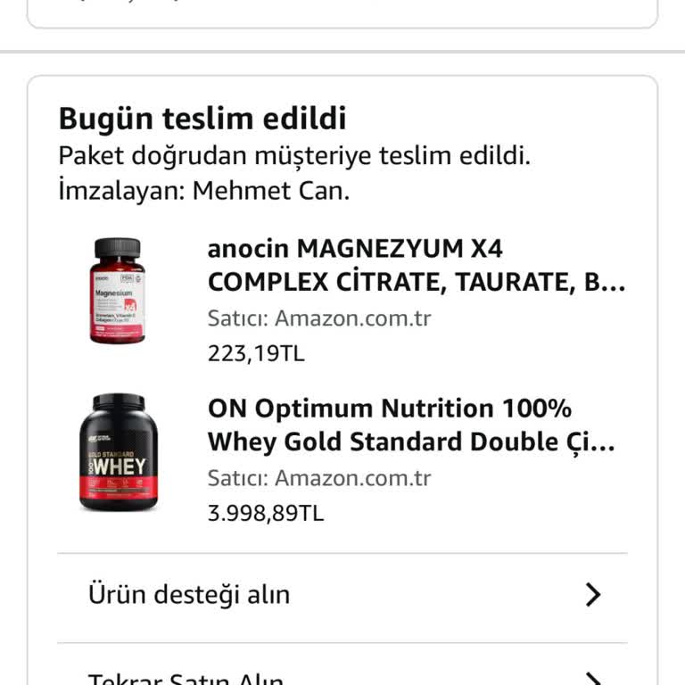 Amazon'dan Aldığım Protein Tozunda Kalite Sorunu Ve İletişim Eksikliği