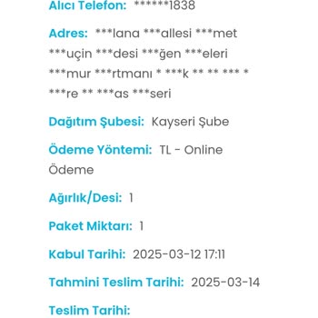 Kargoist Teslimat Gecikmesi Ve İletişim Eksikliği!